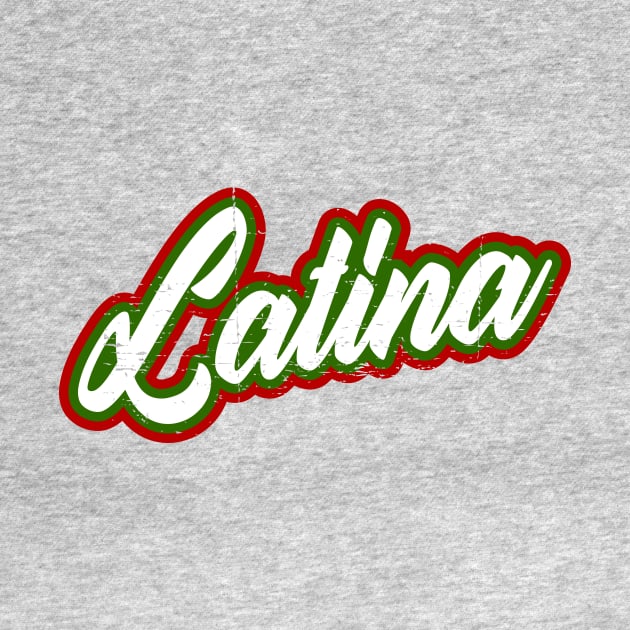 Latina - red white green design by verde